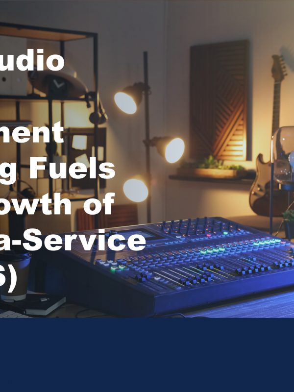 Audio mix deck on a desk with additional equipment to illustrate the benefits of audio visual equipment leasing and financing