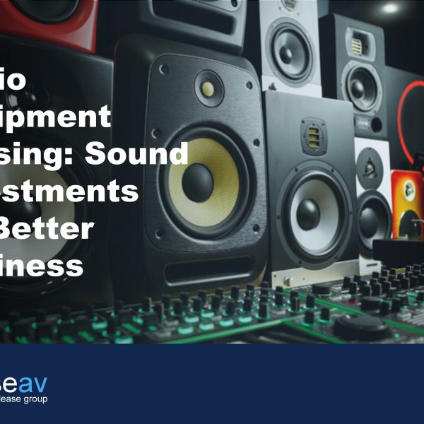 Image of sound systems to illustrate the benefits of audio equipment leasing